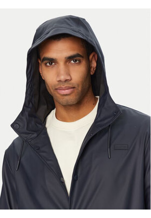 Hunter Kurtka przeciwdeszczowa HARU0003242 Granatowy Regular Fit. Kolor: niebieski. Materiał: syntetyk