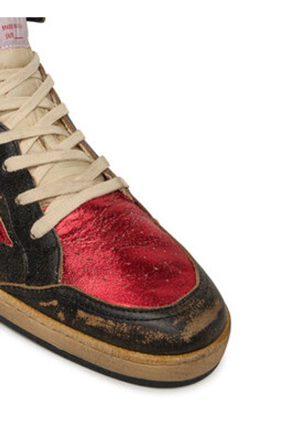 GOLDEN GOOSE - Golden Goose Sneakersy Sky Star GMF00230.F003285.90235 Brązowy. Kolor: brązowy. Materiał: skóra