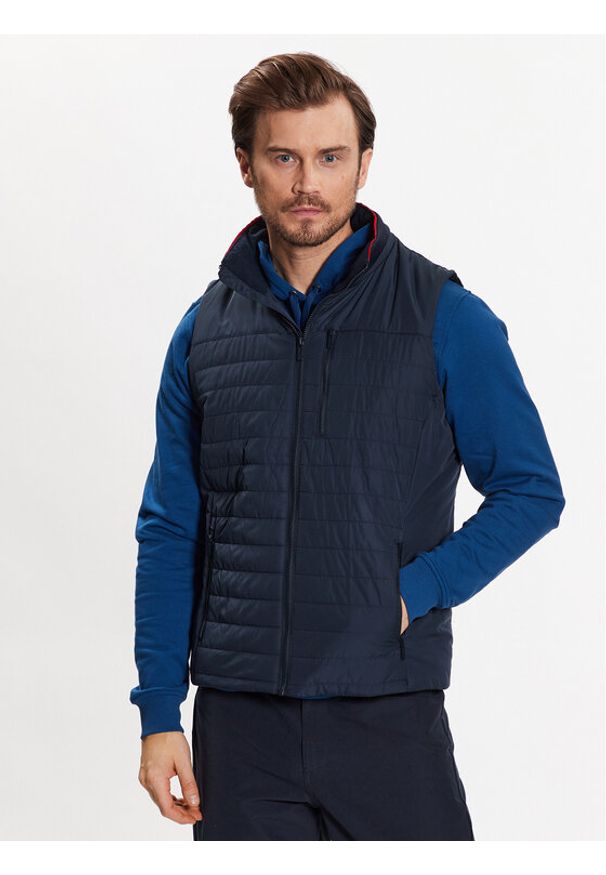 Helly Hansen Bezrękawnik Crew 30377 Granatowy Regular Fit. Kolor: niebieski. Materiał: syntetyk. Długość rękawa: bez rękawów