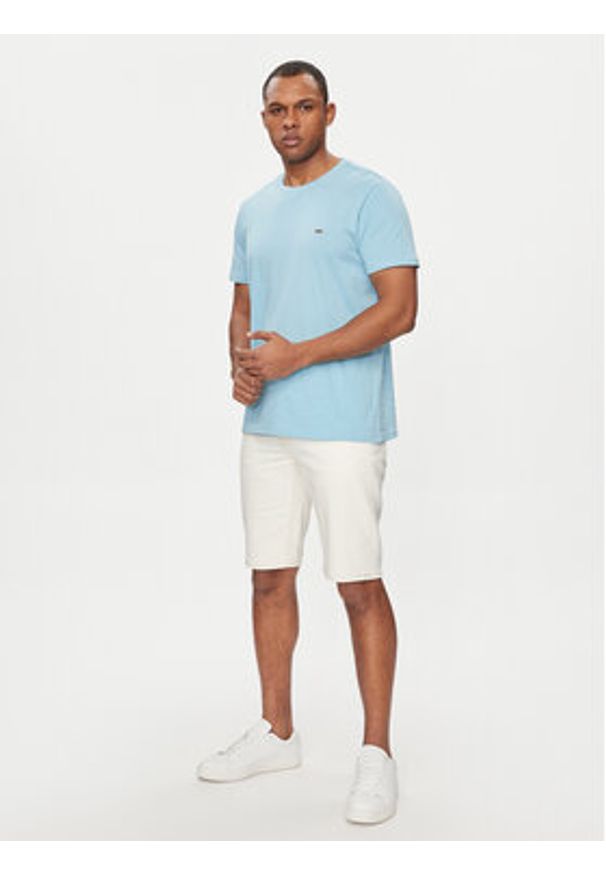 Lee Szorty jeansowe 5 Pocket 112349236 Écru Regular Fit. Materiał: lyocell, bawełna