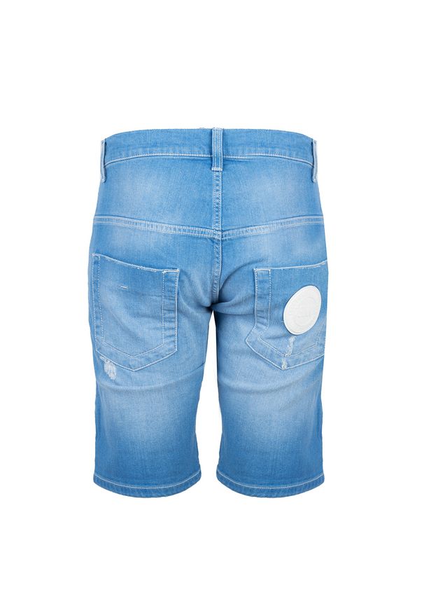 Bikkembergs Szorty | C O 80B FJ S B102 | Mężczyzna | Niebieski. Kolor: niebieski. Materiał: bawełna, elastan. Wzór: aplikacja