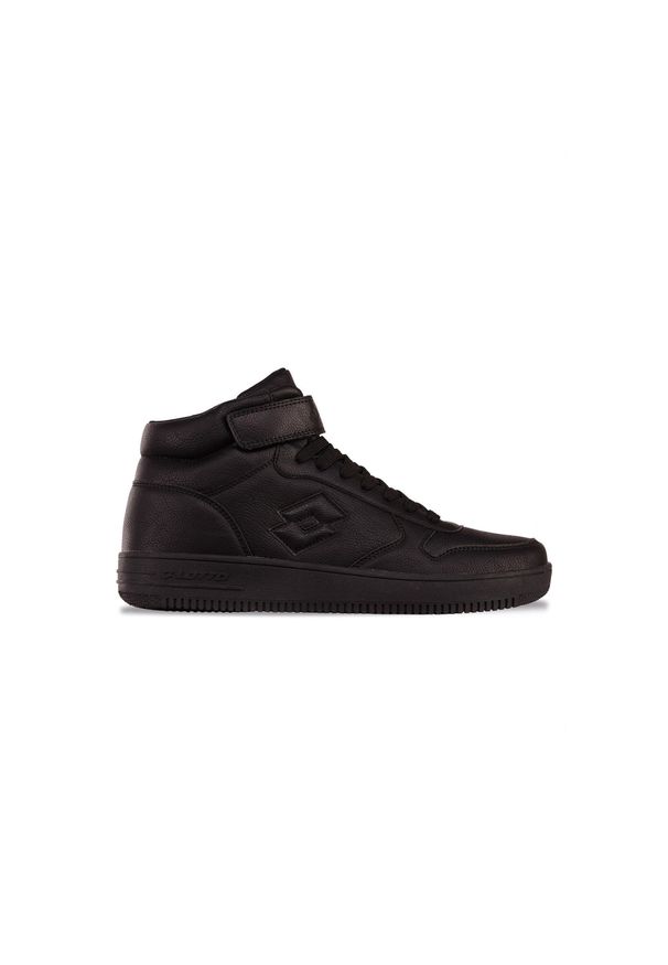 Buty zimowe męskie LOTTO PALIOT MID OC. Okazja: na co dzień. Kolor: czarny. Materiał: futro. Sezon: zima. Sport: turystyka piesza