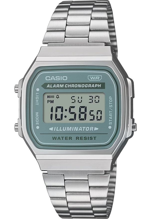 Casio Zegarek dla dzieci Casio A168WA-3AYES srebrny. Kolor: srebrny