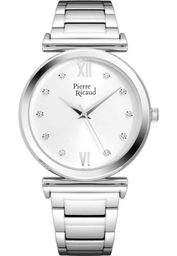 Zegarek Pierre Ricaud Zegarek damski Pierre Ricaud P22007.5163QZ CYRKONIE srebrny. Kolor: srebrny