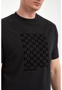 Karl Lagerfeld - T-shirt męski z haftem KARL LAGERFELD. Wzór: haft #3