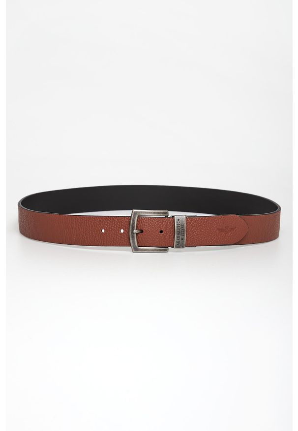 Aeronautica Militare - Pasek męski skórzany dwustronny AERONAUTICA MILITARE. Materiał: skóra