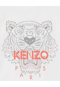 Kenzo kids - KENZO KIDS - Biały t-shirt Tiger 2-14 lat. Kolor: biały. Materiał: bawełna. Długość rękawa: krótki rękaw. Wzór: nadruk. Sezon: lato