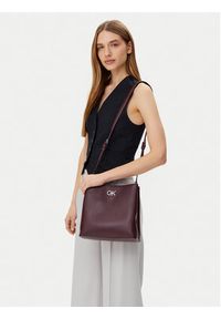 Calvin Klein Torebka K60K612803 Bordowy. Kolor: czerwony. Materiał: skórzane