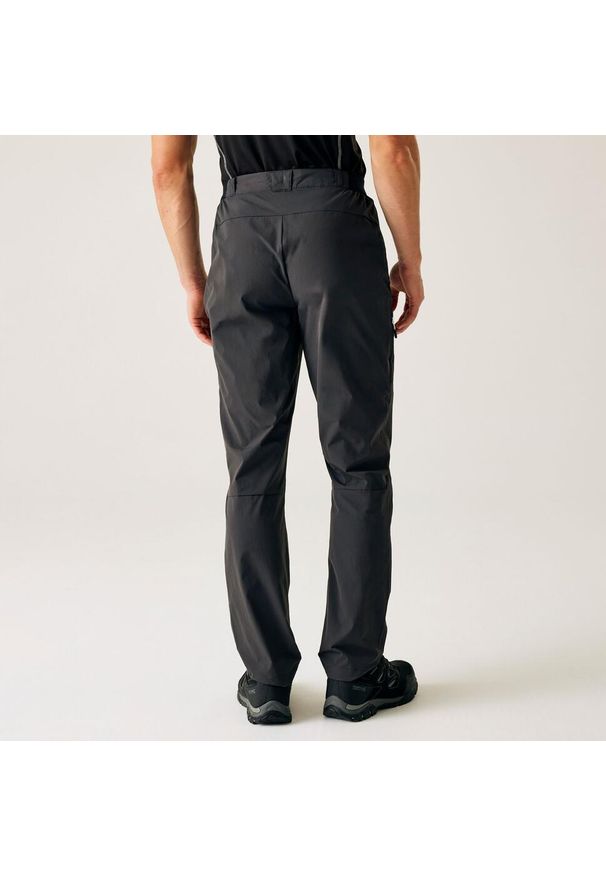 Regatta - Męskie spodnie podróżne Light Packaway. Kolor: szary. Sezon: lato. Sport: turystyka piesza
