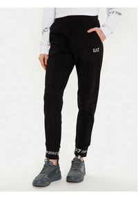 EA7 Emporio Armani Dres 8NTV52 TJTXZ 21BA Czarny Regular Fit. Kolor: czarny. Materiał: bawełna