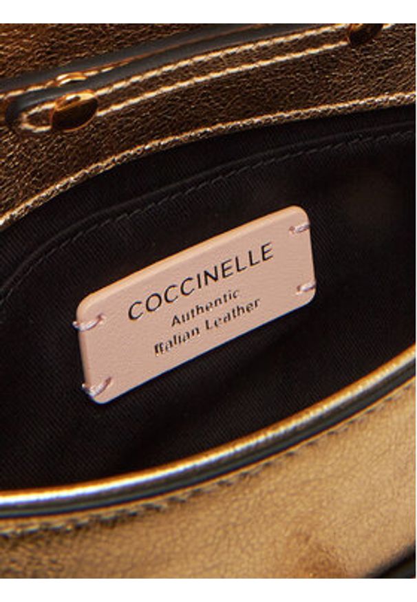 Coccinelle Torebka E1 SW4 19 01 01 Złoty. Kolor: złoty. Materiał: skórzane