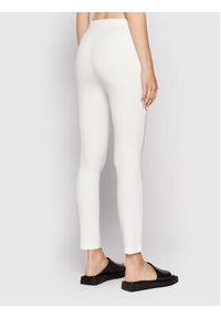 DKNY Legginsy P0RK8CMD Biały Slim Fit. Kolor: biały. Materiał: wiskoza #3