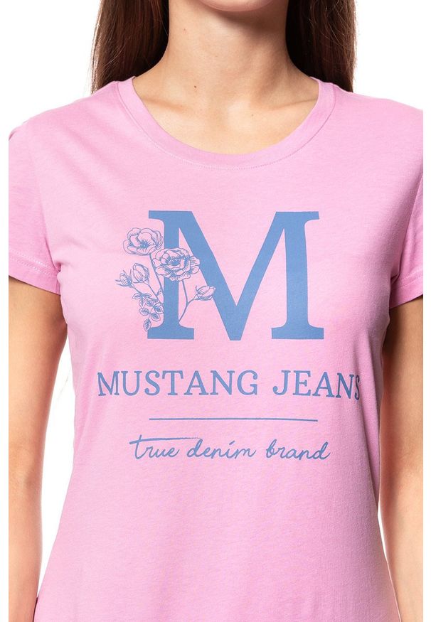 Mustang - MUSTANG T SHIRT DAMSKI Alexia C Print 1010115 8109. Wzór: nadruk