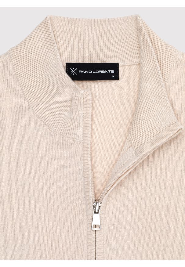 Pako Lorente - PAKO LORENTE – Sweter męski rozpinany w kolorze beżowym. Kolor: beżowy. Materiał: bawełna. Sezon: wiosna