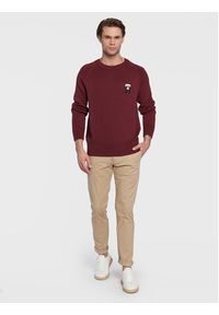 TOMMY HILFIGER - Tommy Hilfiger Chinosy Core Bleecker MW0MW28883 Beżowy Slim Fit. Kolor: beżowy. Materiał: bawełna