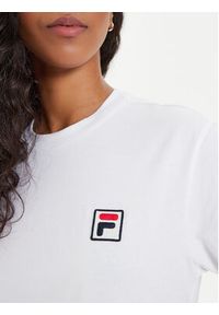 Fila T-Shirt FAW0698 Biały Regular Fit. Kolor: biały. Materiał: bawełna