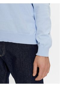 United Colors of Benetton - United Colors Of Benetton Sweter 1098U1I76 Błękitny Regular Fit. Kolor: niebieski. Materiał: bawełna #4