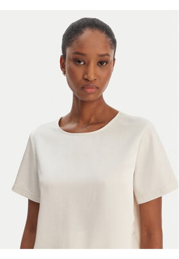 Weekend Max Mara Bluzka Zona 2615941011 Écru Relaxed Fit. Materiał: syntetyk