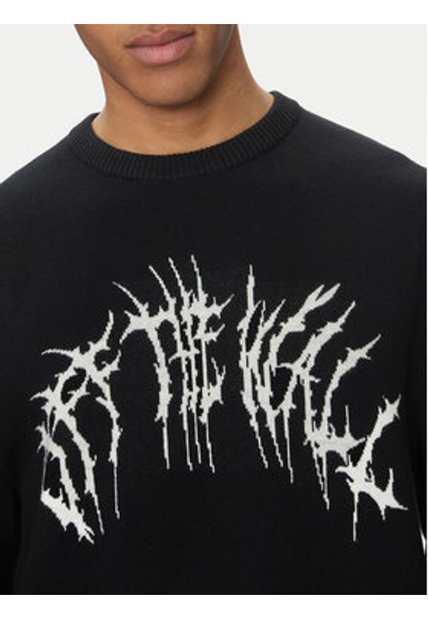 Vans Sweter Metal Arch VN000KUU Czarny Loose Fit. Kolor: czarny. Materiał: syntetyk