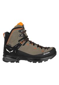 Buty trekkingowe męskie Salewa Mtn Trainer 2 Mid Gtx. Wysokość cholewki: za kostkę. Kolor: wielokolorowy. Materiał: zamsz. Szerokość cholewki: normalna