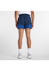 Spodenki męskie New Balance MB6176MRNNY – granatowe. Kolor: niebieski. Materiał: materiał, poliester. Sport: fitness #4