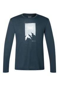 Koszulka z długim rękawem męska SUPER.NATURAL M 2 Pitch LS. Kolor: niebieski. Długość rękawa: długi rękaw. Długość: długie