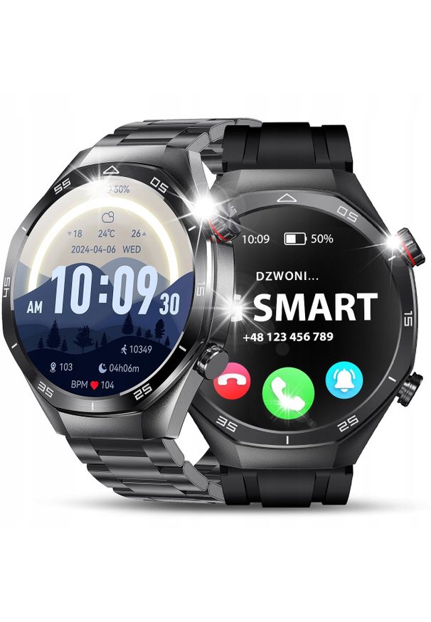 Smartwatch JG Smart Smartwatch Zegarek Męski - Smart Watch Menu Polskie Rozmowy Puls + 2 Paski. Rodzaj zegarka: smartwatch