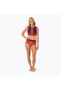 RIPCURL - Dół od stroju kąpielowego Rip Curl Noughties Low Rise Victoria Vergara. Kolor: niebieski