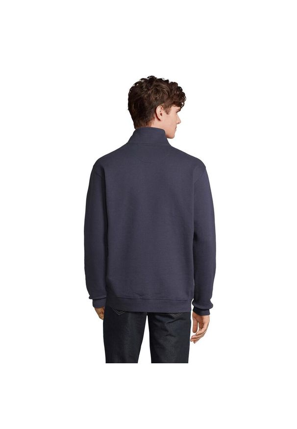 SOL'S - Bluza Rozpinana Unisex Dla Dorosłych Conrad Quarter Zip. Kolor: niebieski