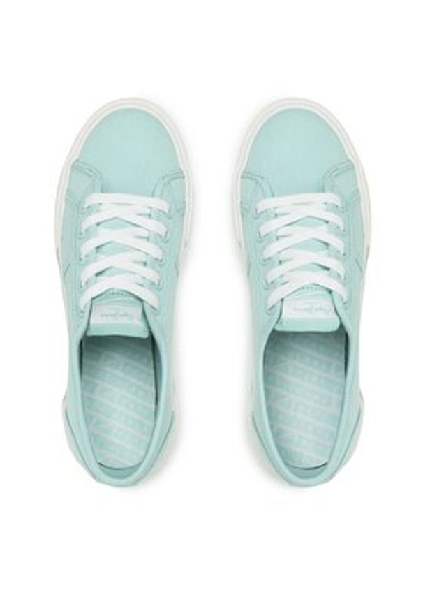 Pepe Jeans Tenisówki Brady Basic W PLS31287 Turkusowy. Kolor: turkusowy. Materiał: materiał