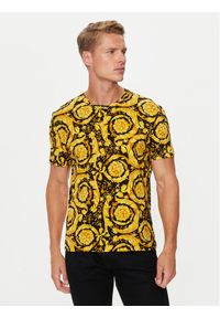 VERSACE - Versace T-Shirt 1000959 1A11188 Żółty Regular Fit. Kolor: żółty. Materiał: bawełna #1