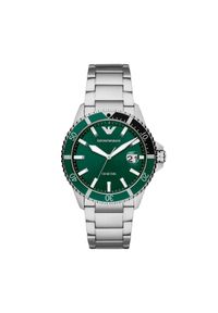 Zegarek Emporio Armani. Kolor: srebrny