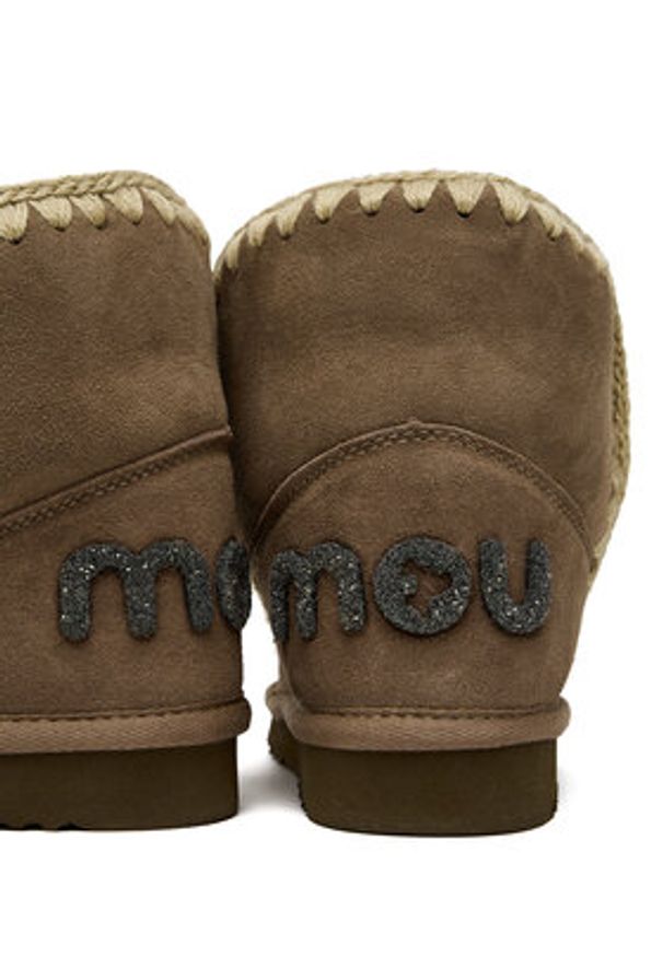 Mou Śniegowce MU.FW101050A Szary. Kolor: szary. Materiał: skóra, zamsz