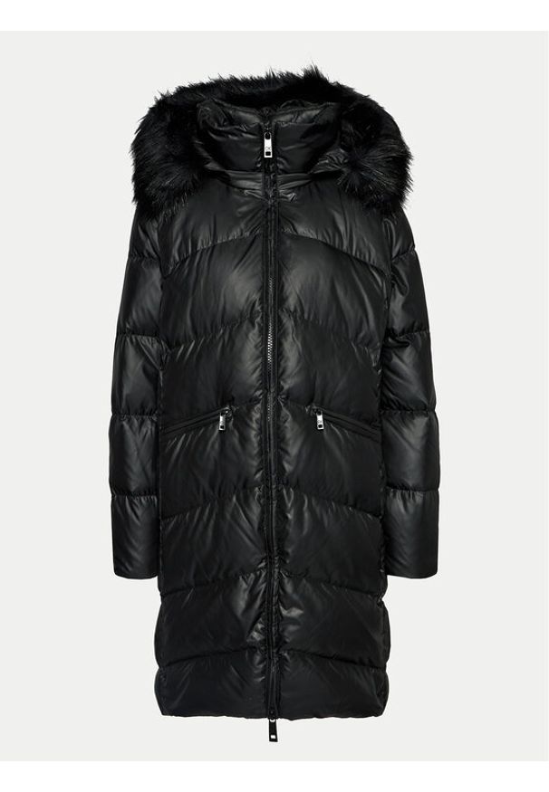 Calvin Klein Curve Płaszcz zimowy Essential K20K205144 Czarny Regular Fit. Kolor: czarny. Materiał: syntetyk. Sezon: zima