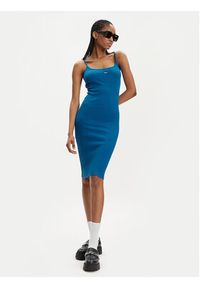 Hugo Sukienka letnia Narya 50522393 Niebieski Slim Fit. Kolor: niebieski. Materiał: bawełna. Sezon: lato #4