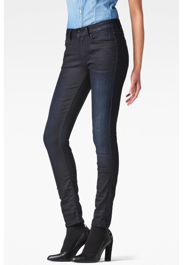 G-Star RAW - G-Star Raw jeansy damskie high waist. Stan: podwyższony. Kolor: niebieski