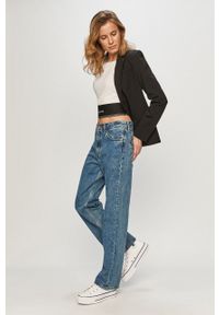 Calvin Klein Jeans - Top. Kolor: biały. Materiał: dzianina #2