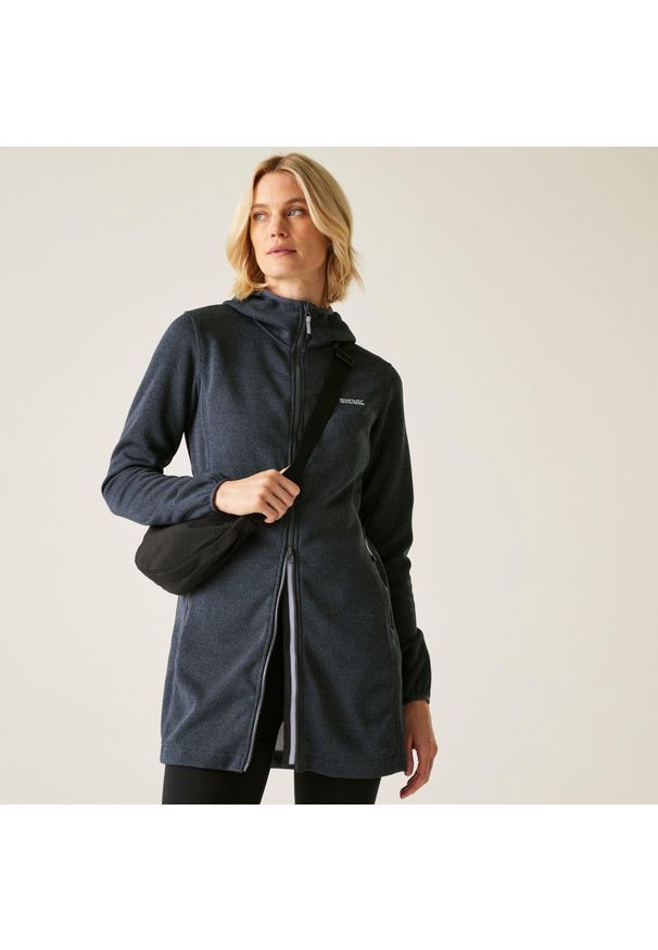 Regatta - Damski Bloomfield Długi Polar. Kolor: szary. Materiał: polar. Długość: długie. Sport: turystyka piesza