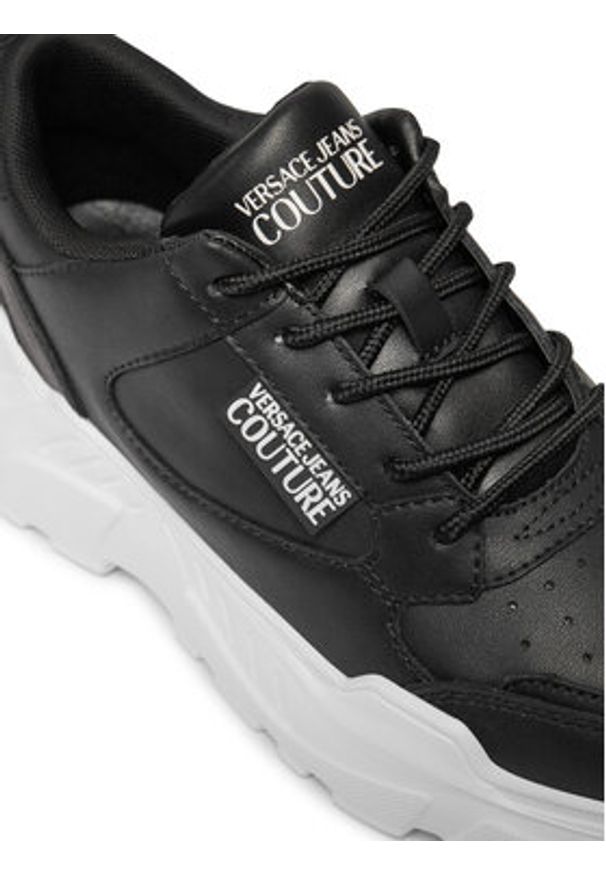 Versace Jeans Couture Sneakersy Speedtrack 77VA3SC2 Czarny. Kolor: czarny. Materiał: skóra