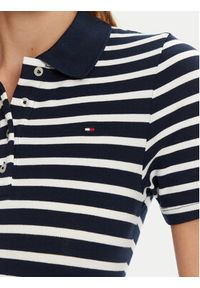 TOMMY HILFIGER - Tommy Hilfiger Polo 1985 WW0WW43225 Granatowy Slim Fit. Typ kołnierza: polo. Kolor: niebieski. Materiał: bawełna #4