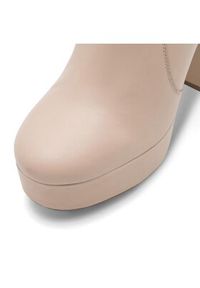Eva Minge Botki LUGO-111072 Beżowy. Kolor: beżowy. Materiał: skóra #7