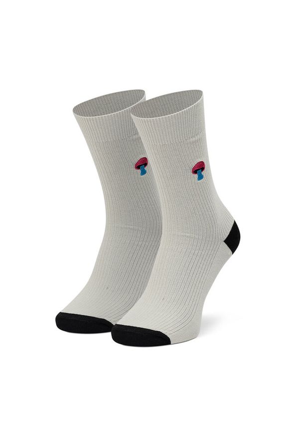 Happy-Socks - Skarpety wysokie damskie Happy Socks. Kolor: beżowy
