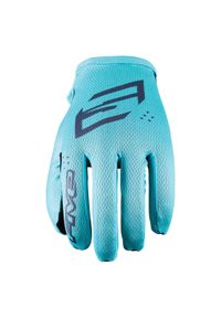 FIVE GLOVES - Rękawiczki XR-RIDE - GREEN WATER (turkusowe) - L/10. Kolor: niebieski. Materiał: skóra. Sport: kolarstwo #1
