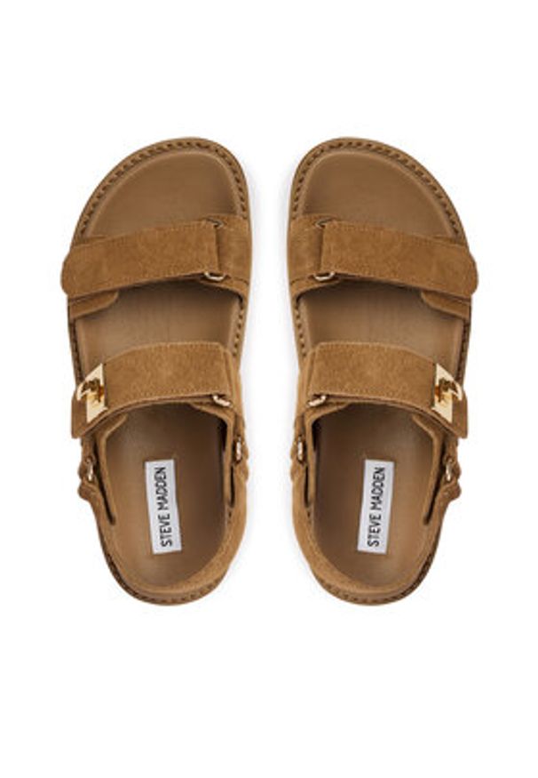 Steve Madden Sandały Bigmona 11003034 Brązowy. Kolor: brązowy. Materiał: zamsz, skóra