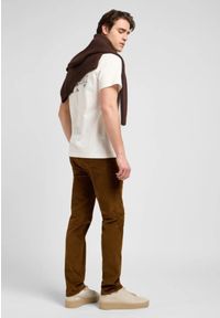 Lee - MESKIE SPODNIE SZTRUKSOWE LEE RIDER QUAIL BROWN 112370640. Materiał: sztruks #2