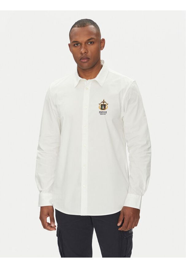 Aeronautica Militare Koszula 251CA1261CT3288 Biały Regular Fit. Kolor: biały. Materiał: bawełna