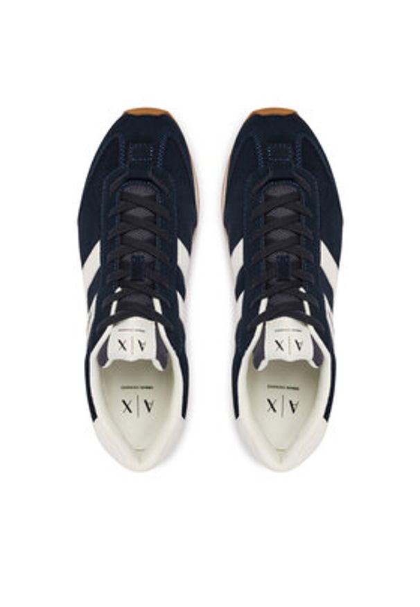 Armani Exchange Sneakersy XM002689 AF17447 UZ048 Granatowy. Kolor: niebieski. Materiał: zamsz, skóra