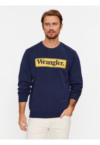 Wrangler Bluza Seasonal 112341196 Granatowy Regular Fit. Kolor: niebieski. Materiał: bawełna #1