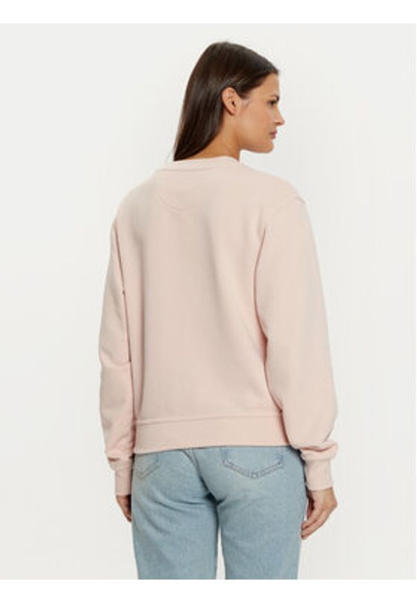 Guess Bluza W5RQ09 K8802 Różowy Regular Fit. Kolor: różowy. Materiał: syntetyk, bawełna