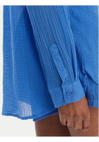 Seafolly Koszula Breeze 55428-TO Niebieski Regular Fit. Kolor: niebieski. Materiał: bawełna #4